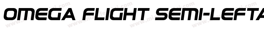 Omega Flight Semi-Leftalic Regular字体转换